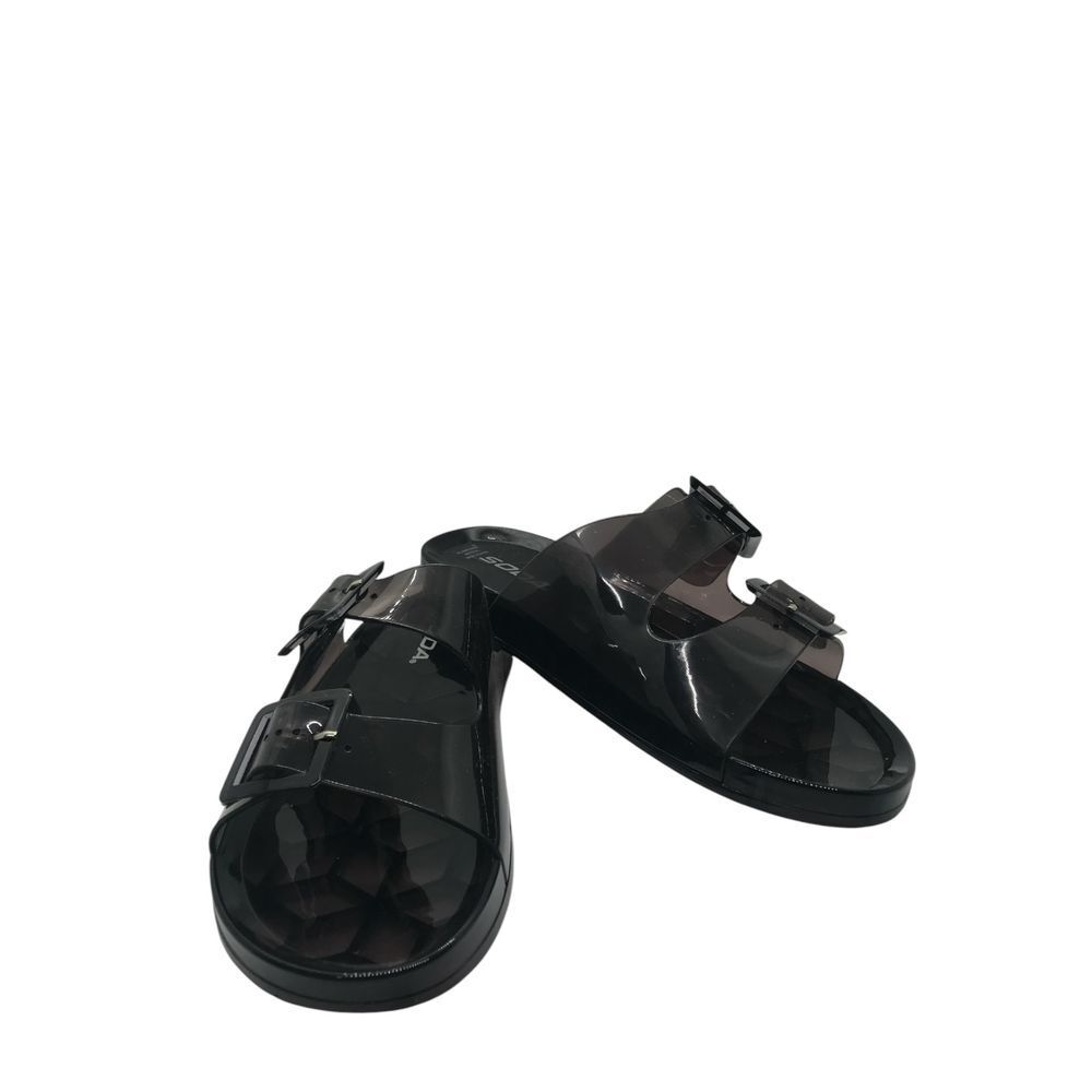 Soda Black Jelly Style Slide w/ Buckle New without Tags  Women's 8 Slide Sandals